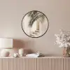 Palmboom - Schaduw - Trap - Beige Fotolijst rond zonder passe partout klein -sfeer3