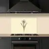 Zwart - Narcis - Illustratie keuken achterwand spatscherm klein -sfeer1
