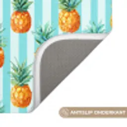 Ananas - Strepen - Groen Badmat klein 997 -USP_AntislipNL