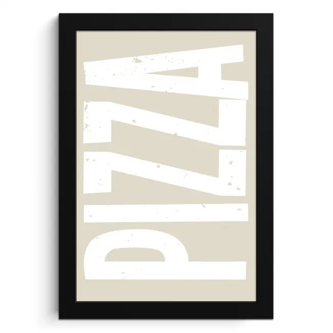 Pizza - Decoratie - Japandi - Wit KitchenYeah - Keuken - Fotolijst klein -3d