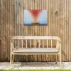 Wolk - Confetti - Boot - Wateroppervlakte Tuinposter op houten frame 2 cm dik klein -sfeer4