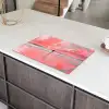 Roze - Surfen - Zee Inductie beschermer vinyl 3mm klein -sfeer8