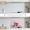 Koffiebekers - Deksel - Verf - Textuur keuken achterwand spatscherm klein -voor_na_NL