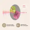 Planten - Anthurium - Groen - Roze Akoestische PET Vilt - Rond klein -USP_NL