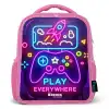 Neonillustratie met een controller Kinderrugzak - Roze middel -3d