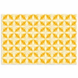 Patroon - Retro - Geel poster papier klein 62 -3d