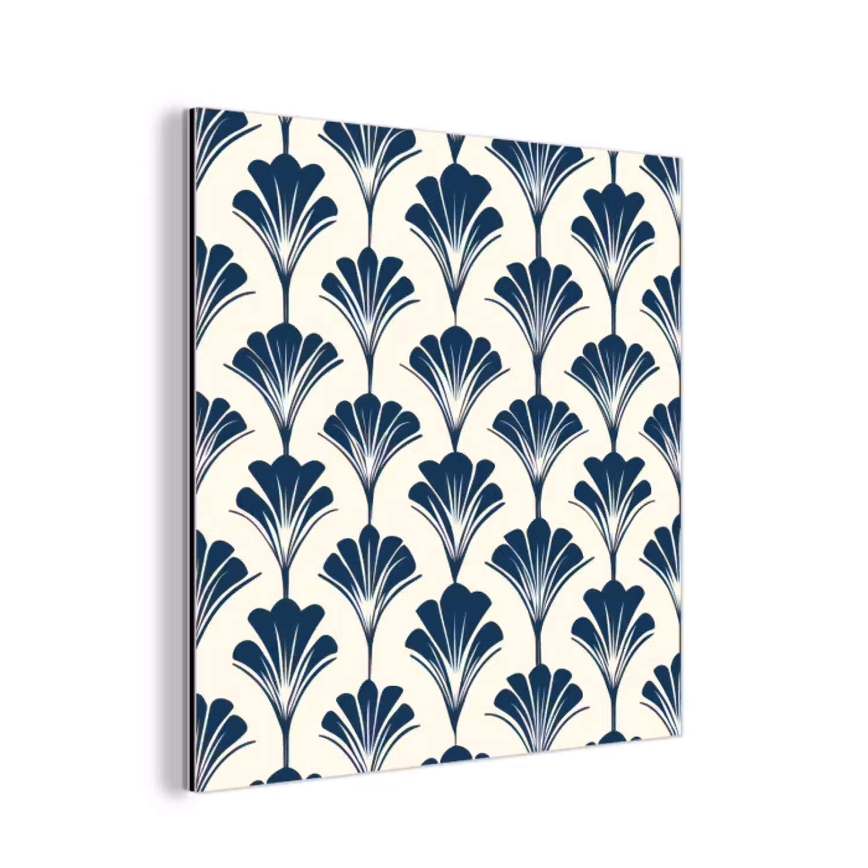 Klassiek - Motief - Blauw aluminium wit klein 46 -3d