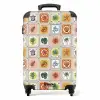 Zomerse tegeltjes print NBS - Handbagage koffer - Kinderen Unisex middel -productfoto_recht