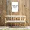 Quotes - Doe mij maar levenslang met jou - Spreuken Tuinposter op houten frame 2 cm dik klein -sfeer4