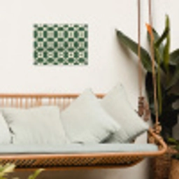 Tegel - Klassiek - Groen tuinposter los doek klein 239 -sfeer7
