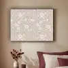Bloemen - Blaadjes - Patroon Textielframe zwart klein 947 -sfeer1