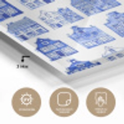 Patroon - Huizen - Blauw plexiglas 5mm klein 11 -wsfeer2_DE