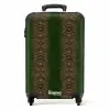 Donkerbruin slangenhuid met symmetrische schubstructuur NBS - Handbagage koffer - Kinderen Unisex middel -productfoto_recht