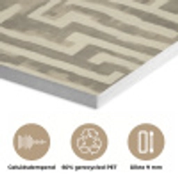 Abstract - Geometrisch - Groen PET vilt klein 837 -closeup_NL
