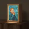Portret - Klassiek - Blauw Light Box met kabel (Tafellamp) klein -z3d_website