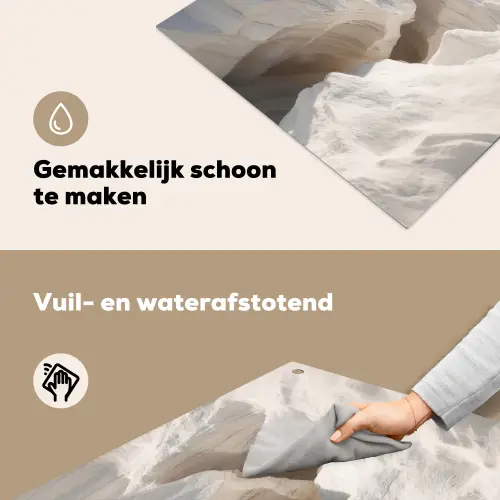 Kloof - Wit - Sneeuw Inductie beschemer met haakjes middel -ky-schoon-nl
