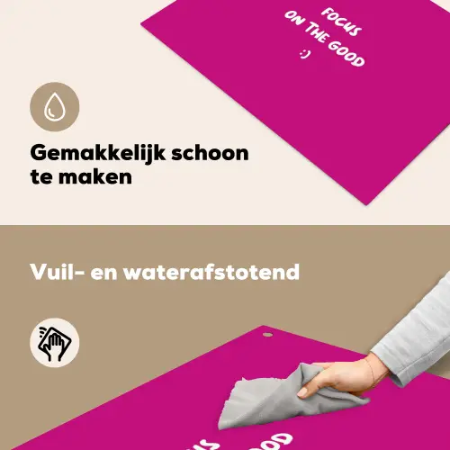 Focus - Smiley - Roze Inductie beschemer met haakjes klein -ky-schoon-nl