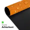 Water - Druppels - Oranje Muismat XXL klein -sfeer2