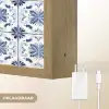 Patroon - Tegel - Blauw Light Box met batterij (Wandlamp) middel 907 -USP_websiteoplaadbaarNL