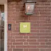 Lichtgroen - Modern Naambord Vierkant klein -sfeer7-XS