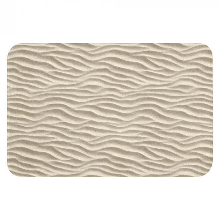 Zand - Golven - Beige WCmat klein 1009 -3d
