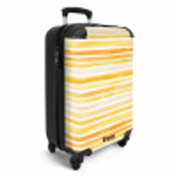 Strepen patroon geel NBS - Handbagage koffer - Vrouwen middel -productfoto_3d