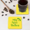 Mij niet bellen - Telefoon - Geel onderzetter kurk middel -sfeer2