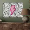 Bliksem - Roze - Stippen PET vilt klein -sfeer2