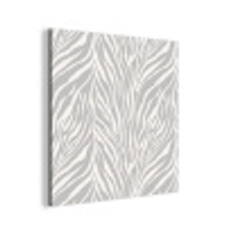 Zebra - Motief - Grijs aluminium wit klein 46 -3d