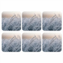 Rijp - Gras - Kristallen - Winter - Minimalistisch onderzetter kurk middel -3d