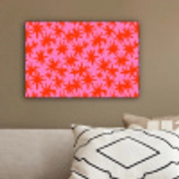 Modern - Sterren - Roze canvas 2cm klein 34 -sfeer3