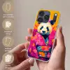 Kimono - Roze - Panda - Bloemenkroon Telefoonhoesje iPhone 17 Pro klein -sfeer3_NL