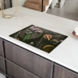Bieslook Bloesem en Antieke Keukenwaren Inductie beschermer vinyl 3mm klein -sfeer8