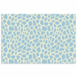 Giraf - Modern - Blauw poster papier klein 62 -3d