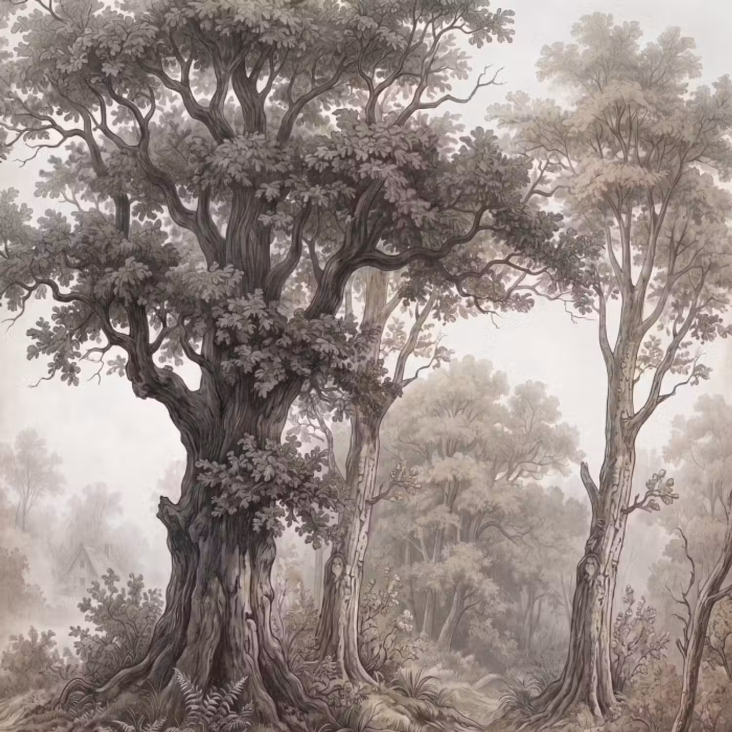Behang - Natuur - Bos - Eik