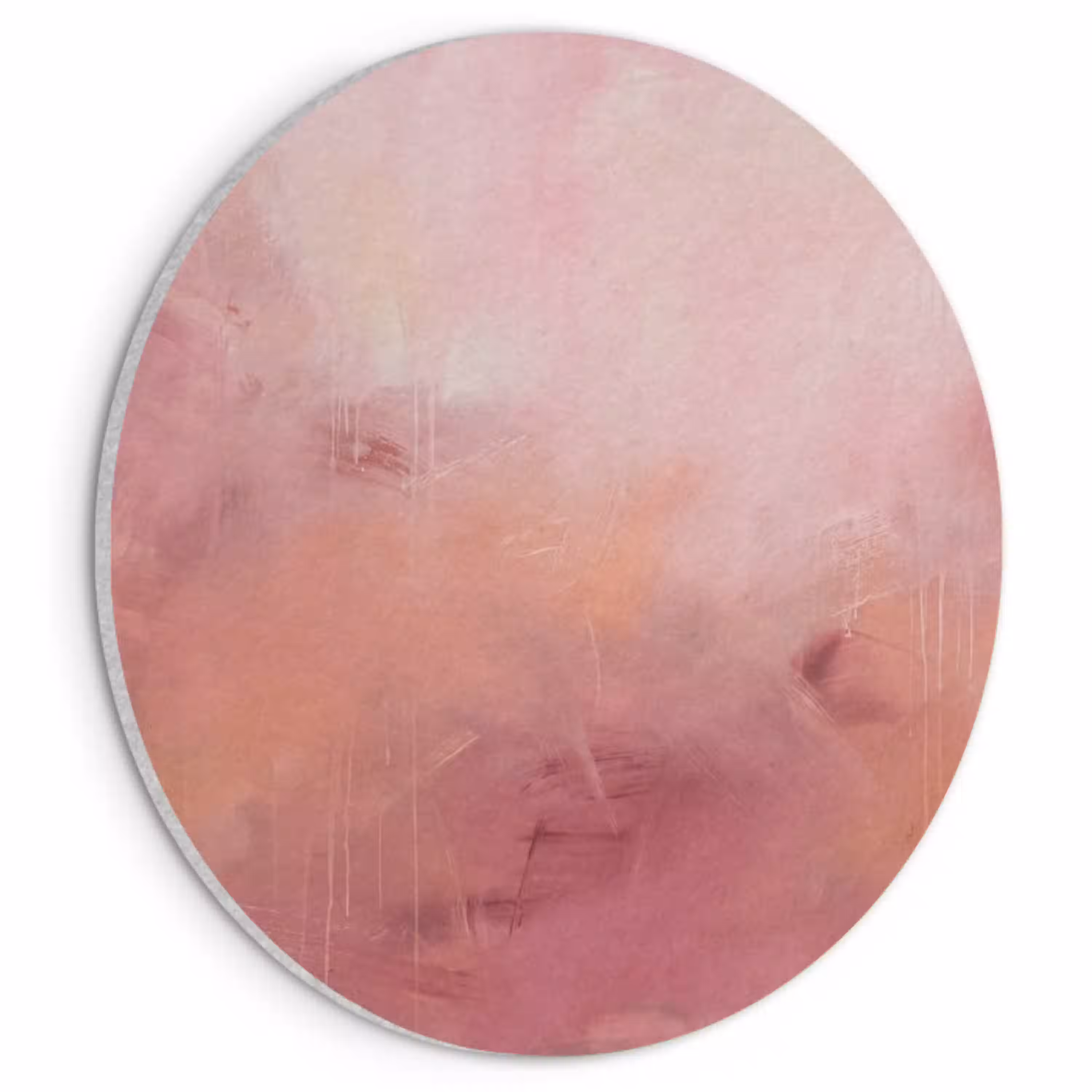 Kunst - Vloeiend - Pastel - Abstract Akoestische PET Vilt - Rond klein -3d