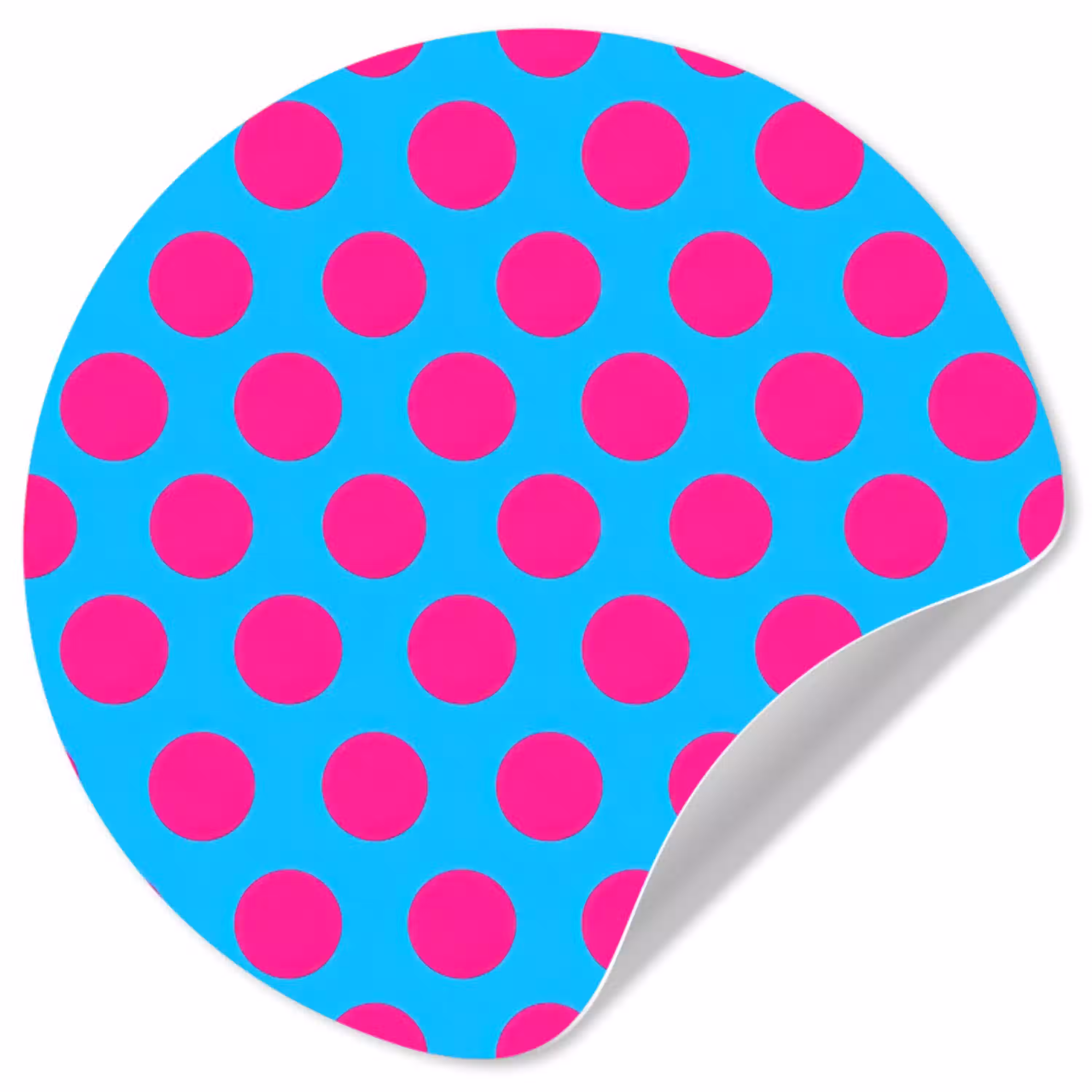Stippen - Klassiek - Roze Wandcirkel behangsticker klein 186 -3d