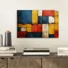 Mondriaan stijl - Kunst - Kleurrijk - Modern aluminium wit klein -sfeer1