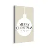 Christmas - Kerstballen - Japandi - Witte kerstballen aluminium wit klein -3d