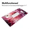 Dahlia - Bloem - Close up - Roze Muismat XXL klein -sfeer4