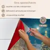 Kerstnacht - Stadsplein - Meerkleurig keuken achterwand spatscherm klein -spatscherm_NL