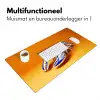 Kreeft - Delftsblauw - Schild - Stoer - Oranje Muismat XXL klein -sfeer4