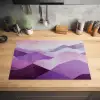 Abstract - Heuvels - Landschap - Paars Inductie beschermer vinyl 3mm klein -sfeer5