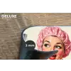 Vrouw - Douche - Roze Placemat vinyl groot -closeup