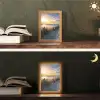 Zonsondergang - Strand - Duin - Gras - Bank Light Box met kabel (Tafellamp) klein -sfeer3