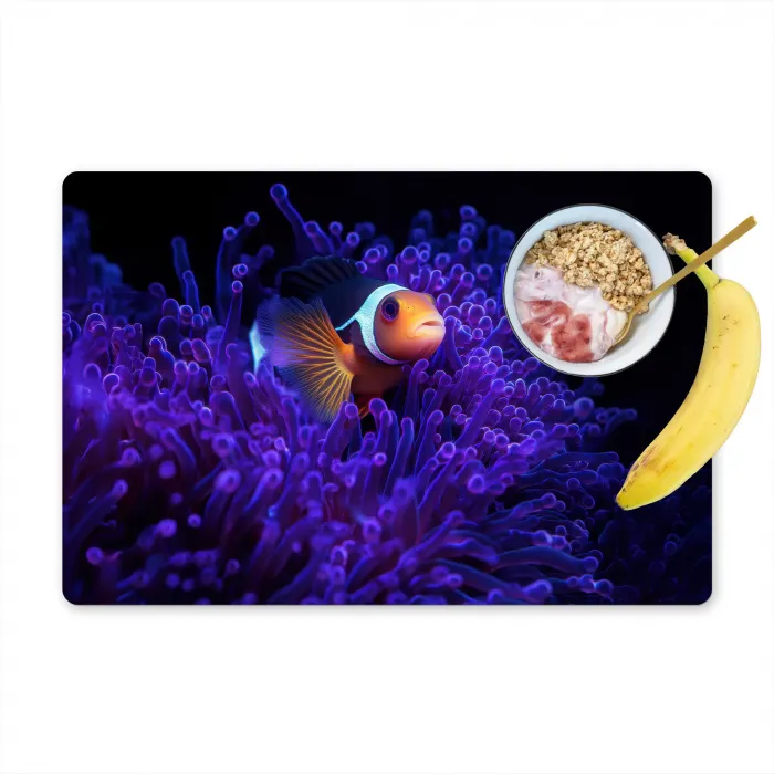 Koraal - Vis - Oranje - Zee Placemat vinyl groot -zzzproduct_Kitchenyeah-website
