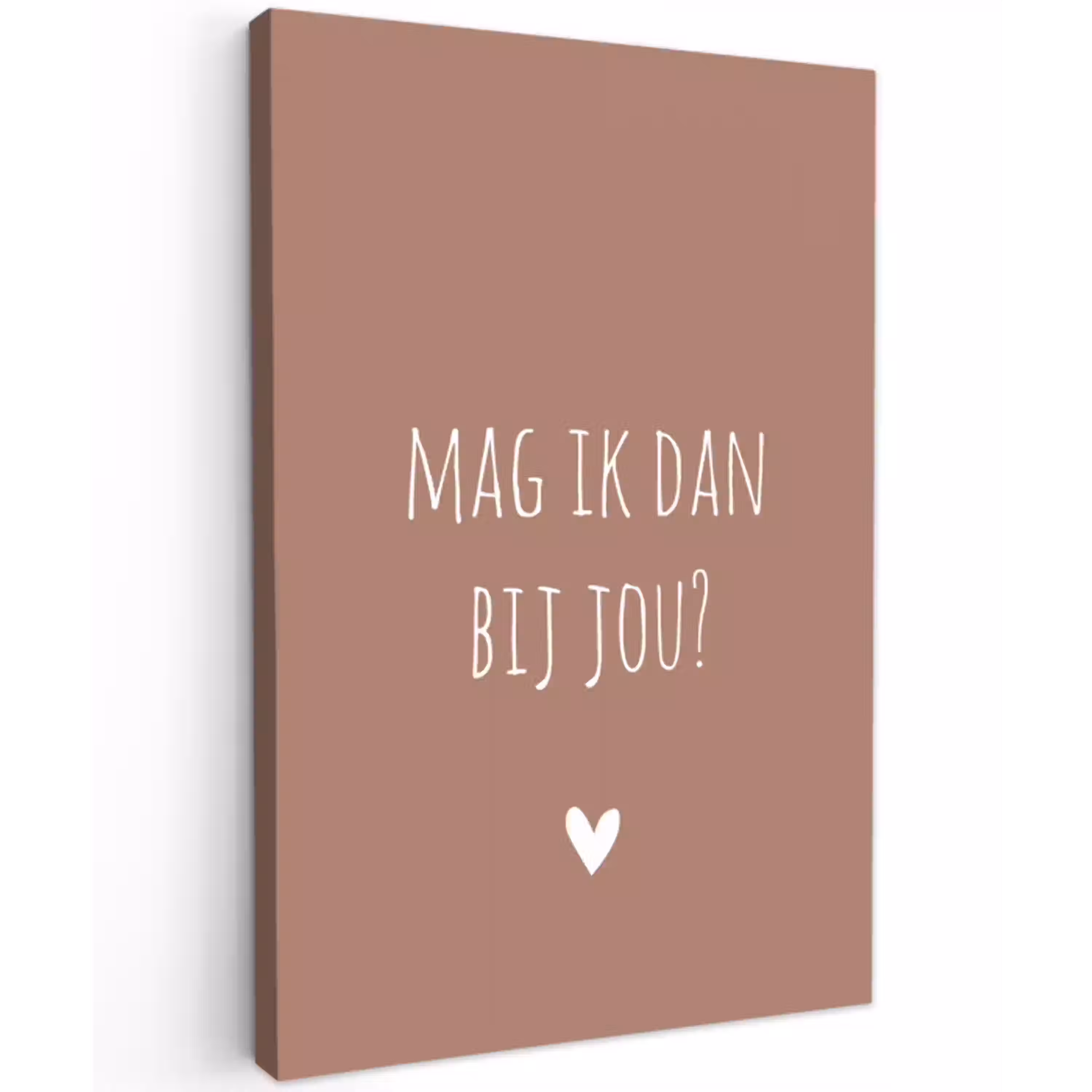 Mag ik dan bij jou - Quotes - Spreuken - Claudia de Breij Tuinposter op houten frame 2 cm dik klein -3d