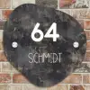 Verweerd metaal - Modern Naambord Organisch middel -sfeer10