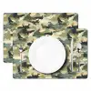 Woestijncamouflage - Zandkleurig - Groen - Patroon Placemat vinyl groot 368 -zzsfeer2_Kitchenyeah-website