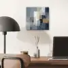 Rechthoeken - Abstract - Blauw aluminium wit klein -sfeer5